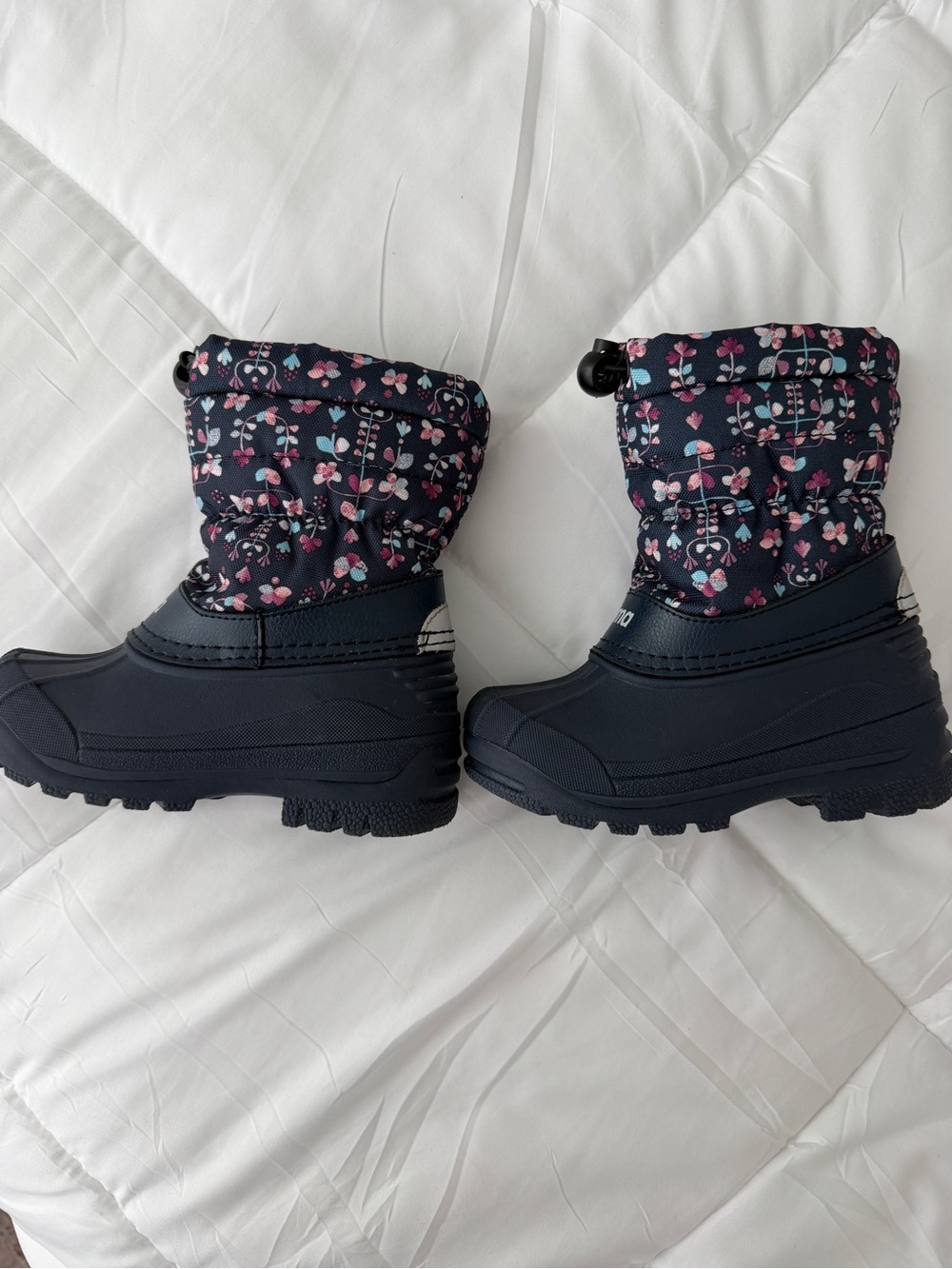 Reima Nefar Winter Toddler Girl Snow Boots Floral Size US 10/10.5 - Picture 2 of 6